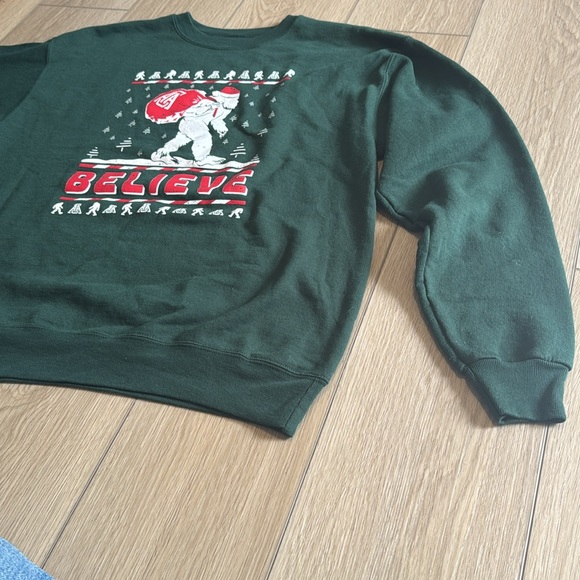 Ugly Christmas Sweater Big Foot Believe Sweatshirt| Hike, Appalachian Trail - Picture 3 of 6